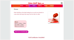 Desktop Screenshot of edenailspa.com